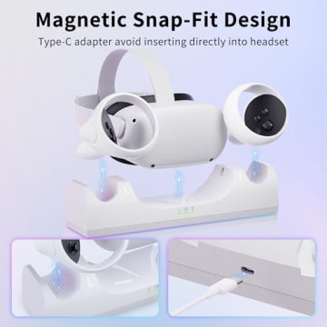 Oculus Quest 2 Charging Dock with Rechargeable Batteries