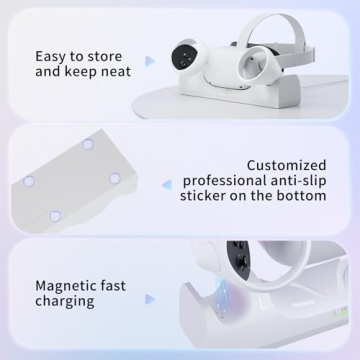 Oculus Quest 2 Charging Dock with Rechargeable Batteries