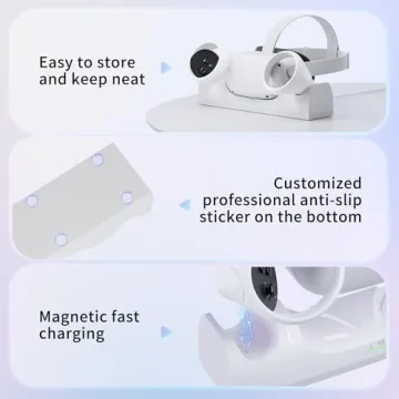 Oculus Quest 2 Charging Dock with Rechargeable Batteries