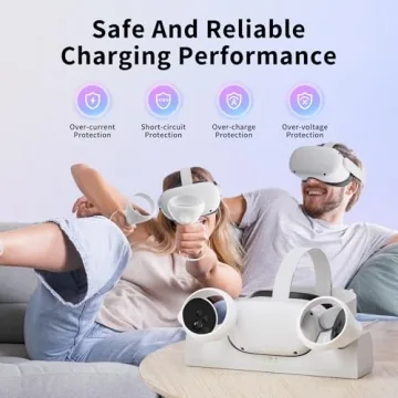 Oculus Quest 2 Charging Dock with Rechargeable Batteries