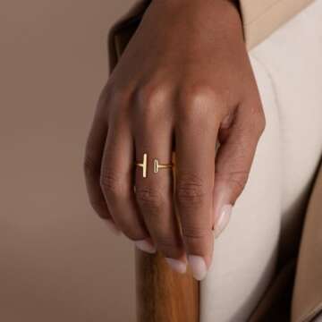 Valloey Rover 14K Gold Stacking Rings for Women