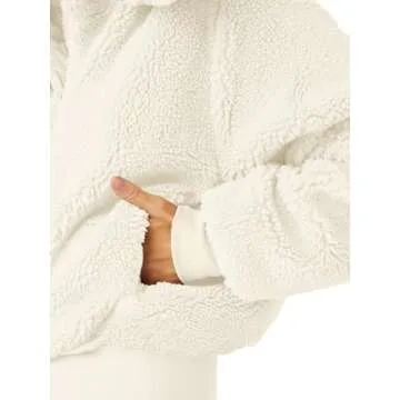 Tankaneo Cozy Sherpa Cropped Jacket for Women