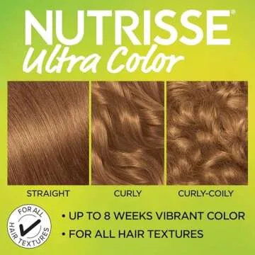 Garnier Hair Color Nutrisse Ultra Color Nourishing Creme, B3 Golden Brown (Spiced Rum) Permanent Hair Dye, 1 Count (Packaging May Vary)