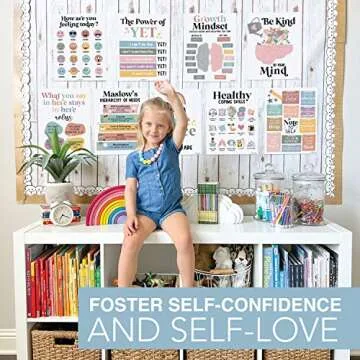 Hadley Designs 9 Boho Mental Health Posters For Classroom Elementary - School Counselor Office Decor...