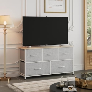 WLIVE 5-Drawer Fabric Dresser Stylish Storage Solution