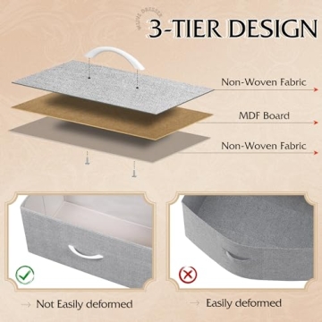 WLIVE 5-Drawer Fabric Dresser Stylish Storage Solution