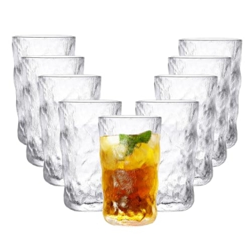 Frcctre Vintage Drinking Glasses - Stylish and Durable Tumblers