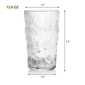 Frcctre Vintage Drinking Glasses - Stylish and Durable Tumblers