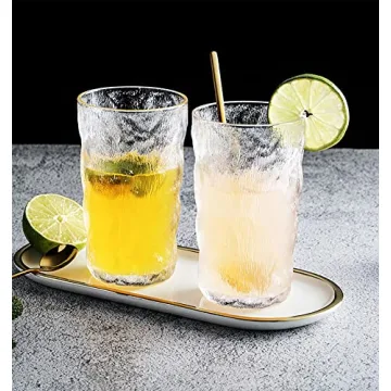 Frcctre Vintage Drinking Glasses - Stylish and Durable Tumblers