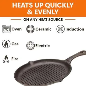 Mr. Bar-B-Q Cast Iron Fajita Skillets - Pre-Seasoned