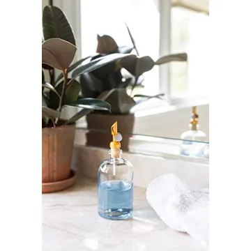 14oz Elegant Glass Dispenser with Gold Spout for All Uses