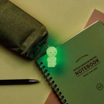 Smiski Hugging Knees ZipperBite Glow in The Dark Zipper Pull