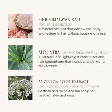 INNERSENSE Organic Beauty - Natural I Create Waves Pink Himalayan Salt Spray | Non-Toxic, Cruelty-Free, Clean Haircare (2oz)