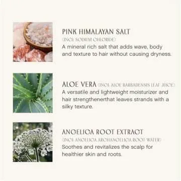 INNERSENSE Organic Beauty - Natural I Create Waves Pink Himalayan Salt Spray | Non-Toxic, Cruelty-Free, Clean Haircare (2oz)