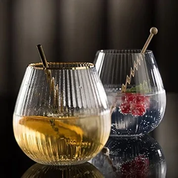 Hayworth Stemless Gin Glasses Set of 2 Premium 650ml