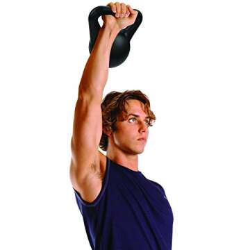 CAP Barbell Vinyl Coated Cement Kettlebell, 20 lb