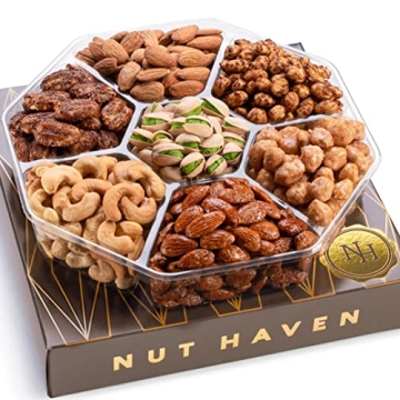 Gourmet Holiday Nuts Gift Basket for Men & Women
