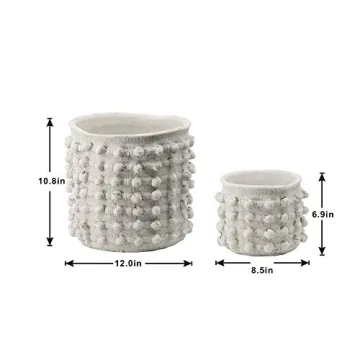 Elegant A&B Home Flower Pot Set for Indoor and Outdoor Decor