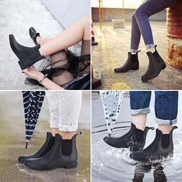 Babaka Waterproof Chelsea Rain Boots for Women