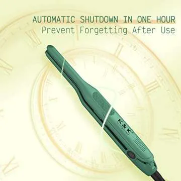 K&K Mini Flat Iron for Short Hair & Beard Styling