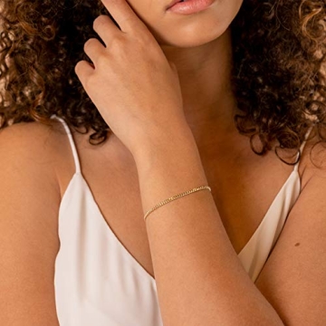 PAVOI 14K Gold Plated Adjustable Bracelet for Women