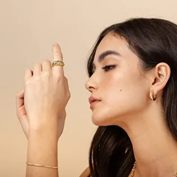 PAVOI 14K Gold Plated Adjustable Bracelet for Women