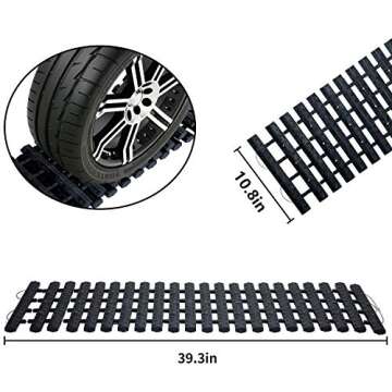 Portable Tire Traction Mats for Snow and Ice