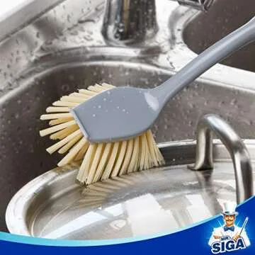 Eco-Friendly Dish Brush with Bamboo Handle Pack of 2