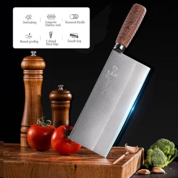 Shi Ba Zi Zuo Kitchen Knife - Professional Stainless Steel Cleaver