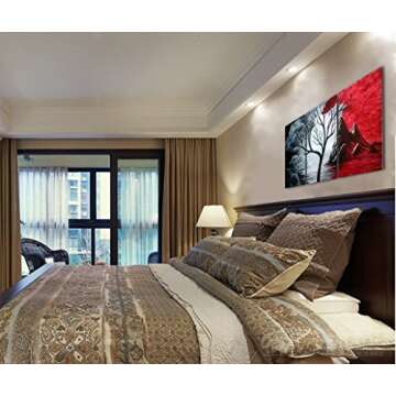 Wieco Art Canvas Wall Art Abstract Pictures for Wall Decor Canvas Prints of Abstract Paintings for L...