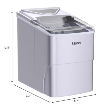 Fast Ice Maker - 9 Cubes in 6 Mins, 26lbs Daily