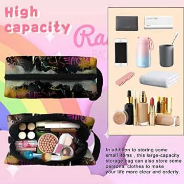 Stylish Fzryhaika African American Makeup Bag for Women