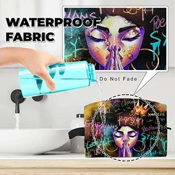 Stylish Fzryhaika African American Makeup Bag for Women