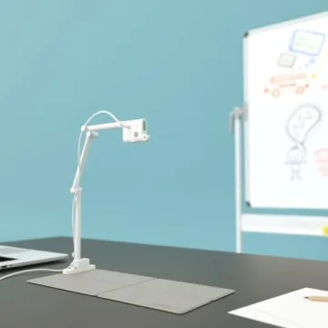 OKIOLABS OKIOCAM S-4K 8MP Webcam & Document Camera 2-in-1 with OKIOPoint Smart Visual Pointer, Document Camera for Teachers, Compatible w PC, Mac, Chromebooks