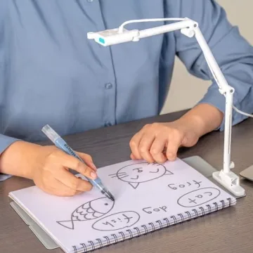 OKIOLABS OKIOCAM S-4K 8MP Webcam & Document Camera 2-in-1 with OKIOPoint Smart Visual Pointer, Document Camera for Teachers, Compatible w PC, Mac, Chromebooks