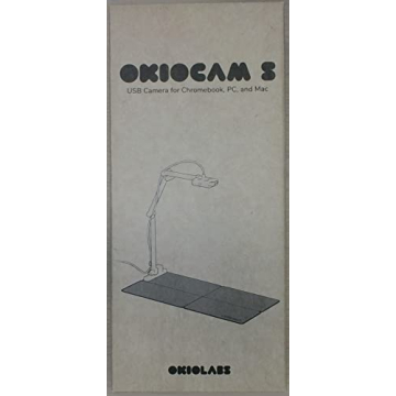 OKIOLABS OKIOCAM S-4K 8MP Webcam & Document Camera 2-in-1 with OKIOPoint Smart Visual Pointer, Document Camera for Teachers, Compatible w PC, Mac, Chromebooks