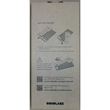 OKIOLABS OKIOCAM S-4K 8MP Webcam & Document Camera 2-in-1 with OKIOPoint Smart Visual Pointer, Document Camera for Teachers, Compatible w PC, Mac, Chromebooks