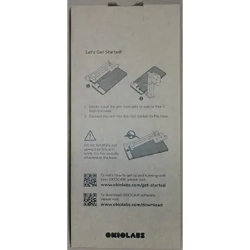 OKIOLABS OKIOCAM S-4K 8MP Webcam & Document Camera 2-in-1 with OKIOPoint Smart Visual Pointer, Document Camera for Teachers, Compatible w PC, Mac, Chromebooks