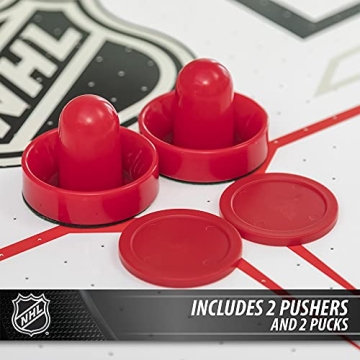 EastPoint Sports NHL 72” Air Attack Air Hockey Table with LED Scoring System – Perfect for Family Game Room, Adult rec Room, basements, Man cave, or Garage