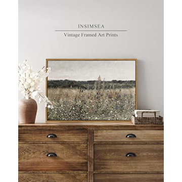 Vintage InSimSea Framed Canvas Wall Art for Home Decor