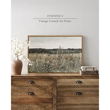 Vintage InSimSea Framed Canvas Wall Art for Home Decor