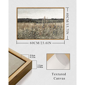 Vintage InSimSea Framed Canvas Wall Art for Home Decor