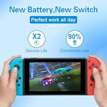 XYIRMCYF HAC-003 Battery for Nintendo Switch - 11000mAh Capacity