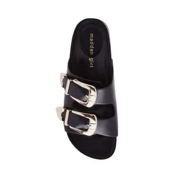 Madden Girl Women's Bandero Sandal, Black Paris, 9