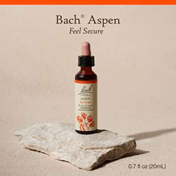 Bach Original Flower Remedies, Aspen for Apprehension and Security, Natural Homeopathic Flower Essen...