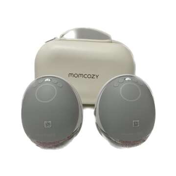 Momcozy Old Versions Breast Pump BP223,with DoubleFit Flange for Breastfeeding Moms,Sliver Color Double