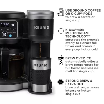 Keurig KD5600 K-Duo Single Serve & Carafe Coffee Maker - Versatile Brewing with MultiStream Technolo...