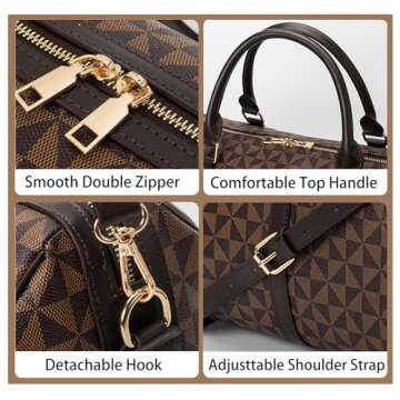 Large Capacity Lightweight Weekender Duffel Bag for Travel