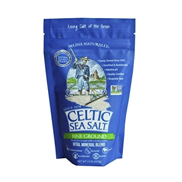 Celtic Sea Salt Fine Ground - 8 Ounce Pack for Flavor & Health