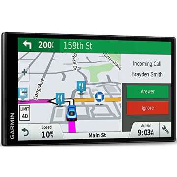 Garmin DriveSmart 61 NA LMT-S with Lifetime Maps/Traffic, Live Parking, Bluetooth,WiFi, Smart Notifi...